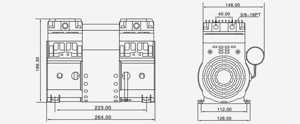 HP-2000C活塞(sai)真空泵(beng)優勢
