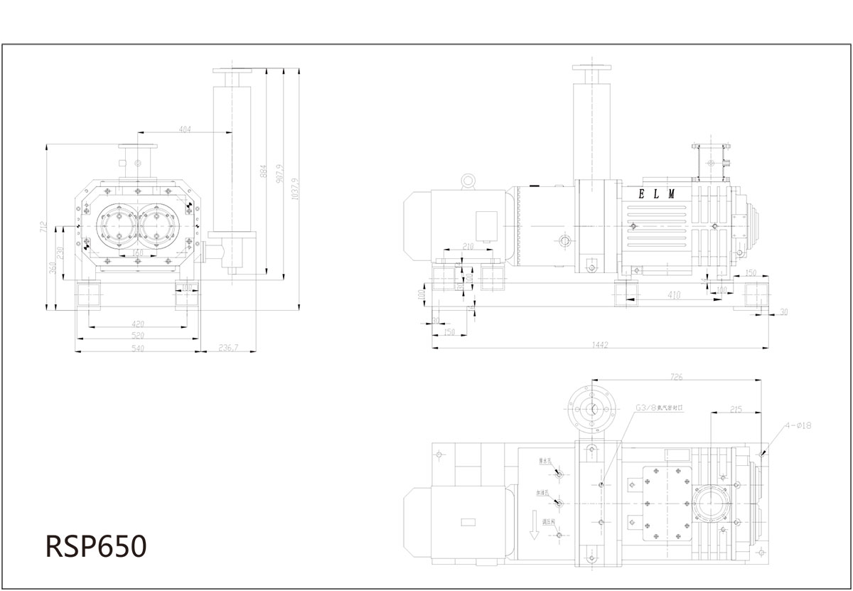 RSP650安裝尺(chi)寸(cun)圖